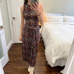 Octavia Jersey Midi Dress with Back Cut out